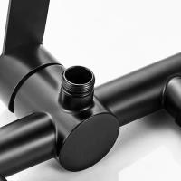 Grifo De Baño De Acero Inoxidable Montado En La Pared Con Control De Agua Caliente Y Fría Válvula Mezcladora Para Baño Y Bañera - details 10