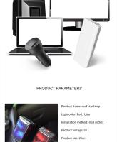 Luz De Techo LED Para Coche Proyector De Estrellas Nocturnas USB Control Por Voz Luz Galáctica Rotatable Para Dormitorio Fiesta - details 7