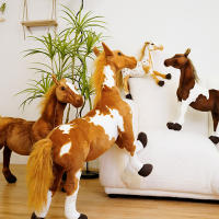 Muñeco De Peluche Caballo Realista 28cm Juguete Clásico De Alta Calidad Para Regalo De Cumpleaños Material Coton PP Adecuado Para Todas Las Edades - details 8