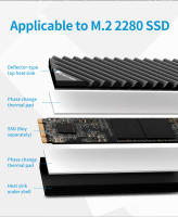 JONSBO M.2 2280 Disco Duro De Estado Sólido Con Disipador De Calor De Aluminio Y Parche Térmico Para PC De Escritorio Accesorios Térmicos - details 8