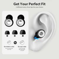 Tapones para los oidos con cancelación de ruido, cancelación de ruido y Protección auditory de 25-28 dB, 6 Pares (S/M/L) Black - details 2