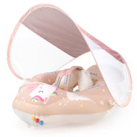 Flotador De Natación Para Bebés Con Canopy Accesorios De Piscina Inflable Para Niños Juguete De Baño Circular Para El Verano - details 13