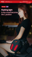 Bolsa De Pierna Para Motocicleta Impermeable Con Luz LED Bolsa De Cintura Para Motocicleta Y Bicicleta Deporte Al Aire Libre Bolsa Transversal Para Móvil - details 5