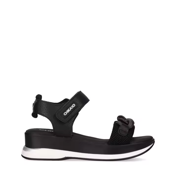 Chika10 NEW AGORA 29 Sandalia de Cuña Negro/Black - 1