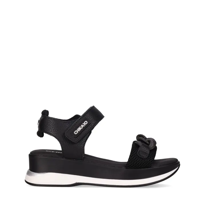 Chika10 NEW AGORA 29 Sandalia de Cuña Negro/Black - 1