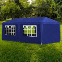 vidaXL Tienda de Fiesta con 6 Paredes de Jardín Acero Polietileno Carpa Color Azul,  Blanco,  Antracita y mas - details 0
