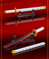 Bloques De Construcción Demon Slayer Rengoku Kyoujurou 790PCS Katana Modelo De Espada Anime Ninja Juguete De Cuchillo Para Niños Regalos - details 5