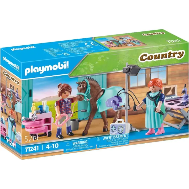 PLAYMOBIL veterinario de caballos (71241) diagnósticos y tratamientos en los caballos. - 1