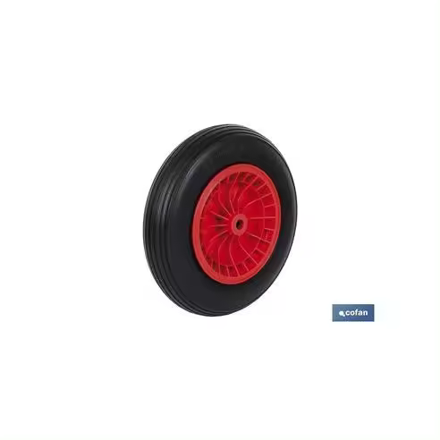 Cofan Rueda Carretilla Obra Llanta Abs Impinchable - Resistente - 1