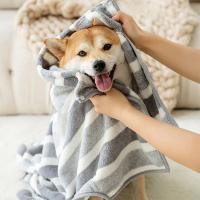 Bata De Baño Para Perros Y Gatos Absorbente Y Secado Rápido Confort Animal Poliéster Tamaño Universal Para Mascotas - details 9