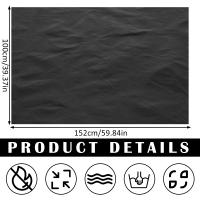 Alfombra De Barbecue Fireproof De Fibra De Vidrio Reutilizable Para Pared De Hogar Y Picnic Tamaño 36 Pulgadas Resistente Al Calor Y Al Fuego - details 1