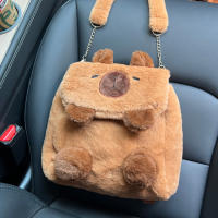 Mochila De Peluche Capybara Kawaii Moda Muñeco Peluche Bolsa Infantil Mochila De Hombro Mini Bolsa Para Regalos Para Novia - details 7