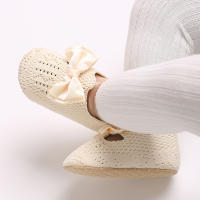 Zapatos De Caminar Para Bebés Niñas Primavera Verano Con Lazo Suaves De Algodón Resistente a Golpes Cierre SLIP-ON Transpirables Talla True - details 18