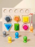 Juguetes Educativos Montessori De Madera Con Atracción Magnética Para Niños Puzzle De Colores Y Formas Para El Desarrollo Cognitivo - details 4