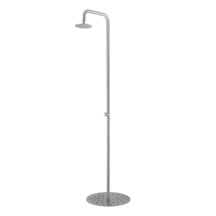 Inoxidable Arce Satinado Con Alcachofa De Ducha Diámetro 20 Cm Sinado Simius Ducha De Maple Inoxidable Solo Agua Fría 230 Cm - 1