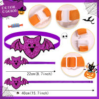 10PCS Accesorios Para Mascotas Disfraz De Calabaza Y Fantasma Para Perros Y Gatos Ajustables Estilo Halloween Suministros Para Mascotas - details 5
