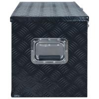 vidaXL Caja de aluminio 1085x370x400 mm negra - details 2