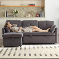 Sofá modular Combinado Sofá modular en L con sillón reclinable reversible Sofá modular Combinado con asiento contenedor - details 3
