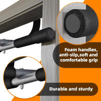 Barra De Entrainamiento Para Puerta Resistente Y Ajustable De Aluminio Para Gimnasio Doméstico Equipo De Fitness De Braza Y Abdomen - details 2
