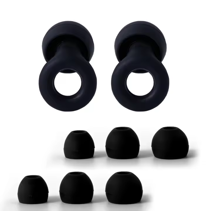 Tapones Para Los Oídos HUAK Reducción De Ruido Super Suaves Y Reutilizables Protección Auditiva Para Dormir Natación Trabajo 8 Conos En XS/S/M/L - 1