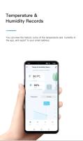 Sensor De Temperatura Y Humedad Tuya Con Pantalla LCD Mini Control Remoto Bluetooth Compatible Con APP Thermometer Hygrometer - details 3