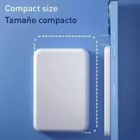 Banco de energía magnético de 6000mAh, Power Bank Magsafe,Batería magsafe externa de alta capacidad, carga rápida inalámbrica, cargador portátil, PD 10W - details 2