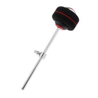 Cabezal De Batidor De Batería De Tambor Negro Con Tira De Lana Acero Inoxidable Para Pedal De Batería De Bajo Accesorio De Percusión - details 1
