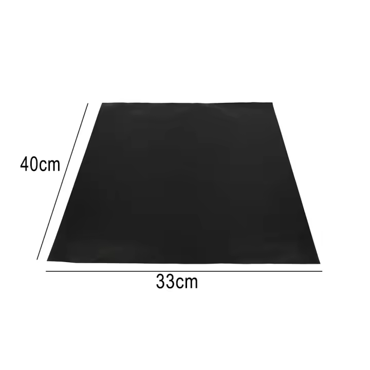 Manta De Barbacoa Negra Antideslizante No Adherente 40cm/40*33cm Para Horno Sartén Y Asado Universal Herramienta De Cocina - 1