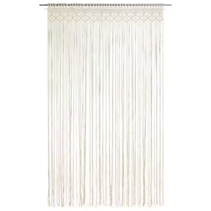 Cortina de macramé algodón 140x240 cm - 1