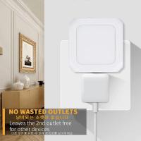 Lámparas LED Mini De Noche Plug in Dimmable Energía Ahorro Cuadradas Luz Bajo Gabinete Cocina Sala De Estar Aisle WC - details 6