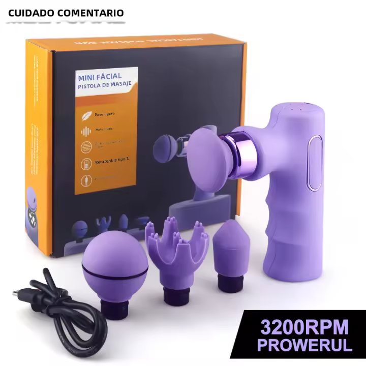 Masajeador Eléctrico De Masaje Mini Potente Relajante Muscular Profundo Con Motor Sin Escobillas Alivio Del Dolor Esbeltez Deportiva Para Fitness - 1