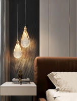 Lámpara Colgante Larga De Línea Moderna Y Sencilla Para Dormitorio Y Sala De Estar Decorativa Metal LED Fuente De Alimentación AC 90-260V - details 10