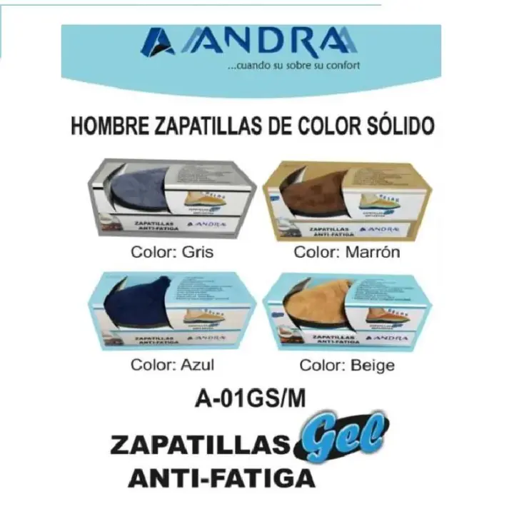 ANDRA - Zapatillas Gel Antifatiga Calmantes para pies cansados HOMBRE - 1