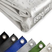 Lona de PVC 650 gr/m², resistente al agua y a las roturas, ojales de aluminio, varios colores y medidas, revestimiento por ambos lados, lona para piscina, lona para camiones, Jago - details 2