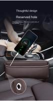 Organizador De Espacio Para Asiento Del Coche Peugeot 2008 3008 5008 2011-2024 Caja De Almacenamiento Con Porta Llaves Tarjeta Y Teléfono Accesorios Para Coche Material PU Cuero - details 2