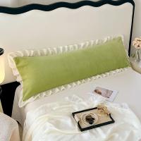 Funda De Almohada De Talla Grande De Poliéster 100% Con Volante De Encaje Para Doble Calidez De Algodón Flannel Para Pareja En Invierno 45x180cm - details 11