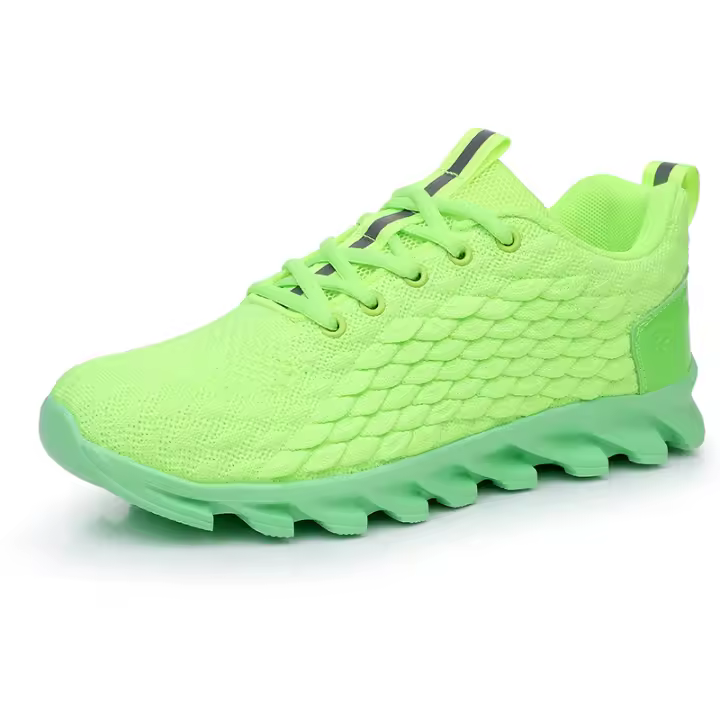 Zapatos De Correr Para Hombre En Color Naranja Zapatos Deportivos Casuales Transpirables Ligeros Antideslizantes Para Exterior Y Maratón - 1
