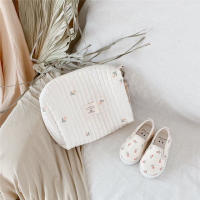Bolso De Diaper Para Bebé Recién Nacido Estilo Coreano Mochila De Hombro Para Mamá Bolsa Grande De Mano Con Almacenamiento Y Organizador Para Silla De Paseo Bordado Y Cuadrado - details 7