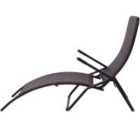 vidaXL Tumbona plegable de ratán sintético Sillas de Exterior Ideal para jardín, playa, piscina, terraza Tumbona Piscina Tumbonas Playa Tumbonas Jardín Exterior - details 2