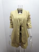 Conjunto De Mujer Primavera/Verano Top De Tanque Sólido Chaqueta De Moda Shorts De Cintura Alta Tres Piezas High Street Polyester - details 23