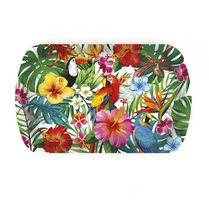 Guirca Bandeja Hawai de Plástico de 39X24 cm - 1