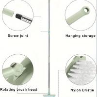 Cepillo Giratorio Telescópico De Cabeza Mate Para Limpieza Profunda De Gruesos Baño Cocina Piso Effortless 120cm - details 4