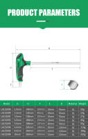 Llave De Destornillador Hexagonal T-shaped LAOA Conjunto De Destornilladores 2.5/3/4/5/6/8mm 58HRC Con Cabezal Plano Y Sférico Herramienta De Aleación De Acero - details 12