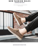 Zapatos Casuales Para Hombre En Lona Cómodos Y Ligeros Transpirables Zapatillas Planas Slip-on Para Conducir Talla Grande 47 - details 10