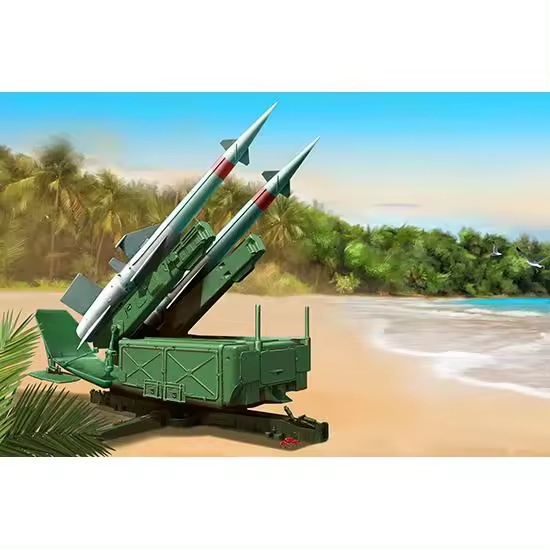 TROMPETER 02353 SOVIÉTICO 5P71 LANZADOR CON 5V27 MISILES PECHORA SA-3B GOA RONDAS CARGADO 1/35 - 1