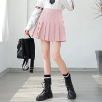 Falda Corta Plisada De Cintura Alta Para Mujer Estilo Coreano Solido Antigolpe A-line Para Otoño College Fashion - details 6