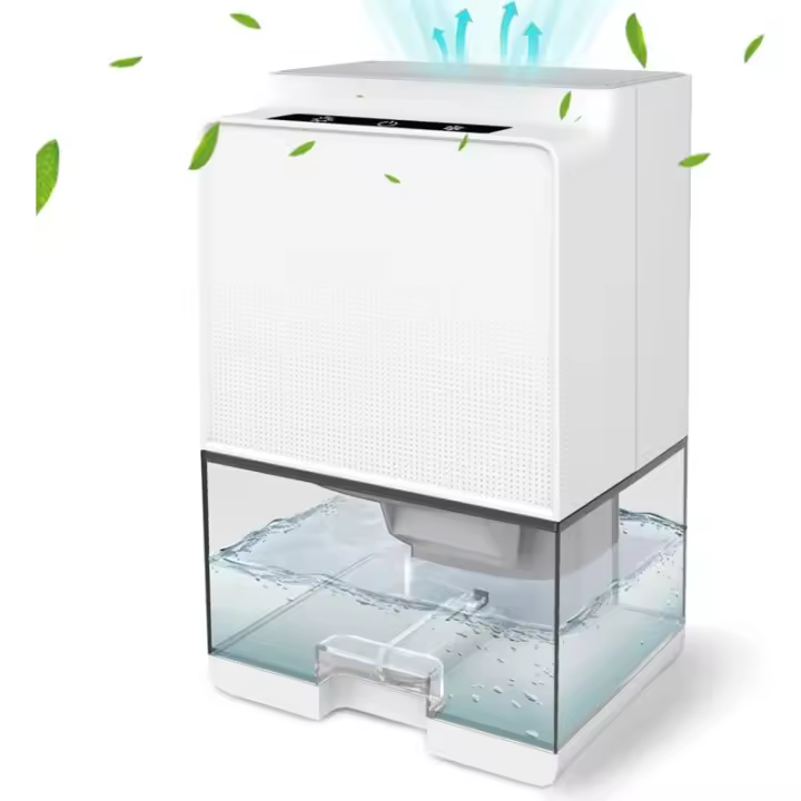 BIT Deshumidifier 1000 mlDeshumidificadores de Aire Eléctricos Silenciosos para Habitaciones de Hasta 20m LAV Absorbedor de Huedad LED Portátil Desfreezación/Apagado AutomáticoBaño Dormitorio Oficina - 1