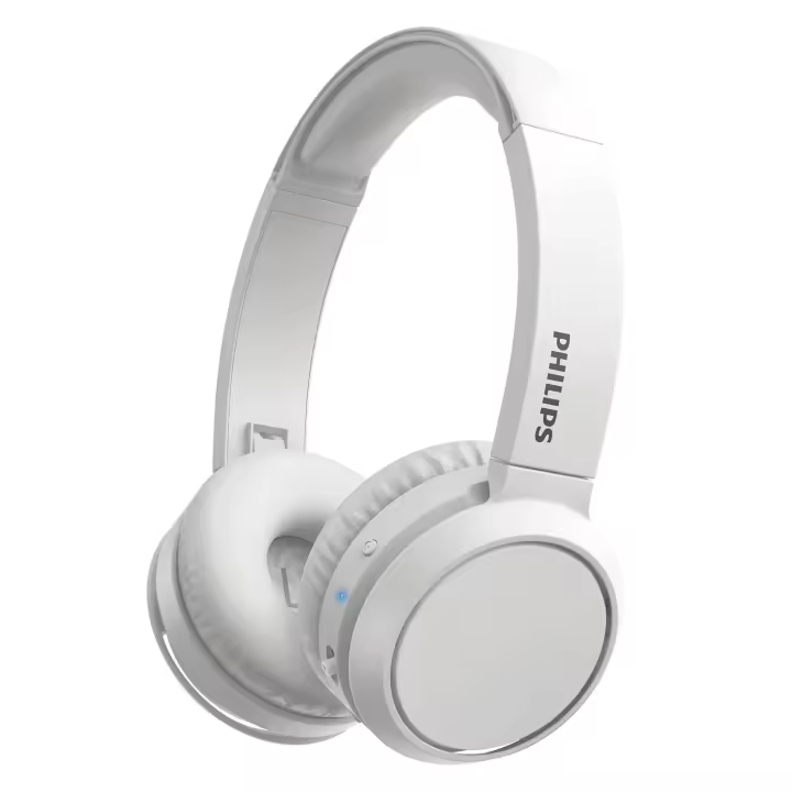 PHILIPS TAH4205WT/00 Auriculares inalámbricos 32 mm., de diadema, Color Blanco, Bluetooth® 5.0, Carga por USB-C, Micrófono, Plegable, Hasta 29 horas de reproducción - 1