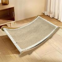 Placa De Rasguñar Para Gatos Hecha De Madera Resistente Al Desgaste Con Cama Para Dormir De Gatos Desmontable Silla Reclinable Para Gatos Juguete De Entrenamiento Multifuncional Para Gatitos - details 2