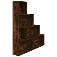 vidaXL Estantería madera contrachapada 155x24x160cm Blanco, Negro, Roble Sonoma Mueble Almacenaje Estantería para Oficina, Estudio, Dormitorio Estantería/Librería/ mueble de Almacenamiento - details 5